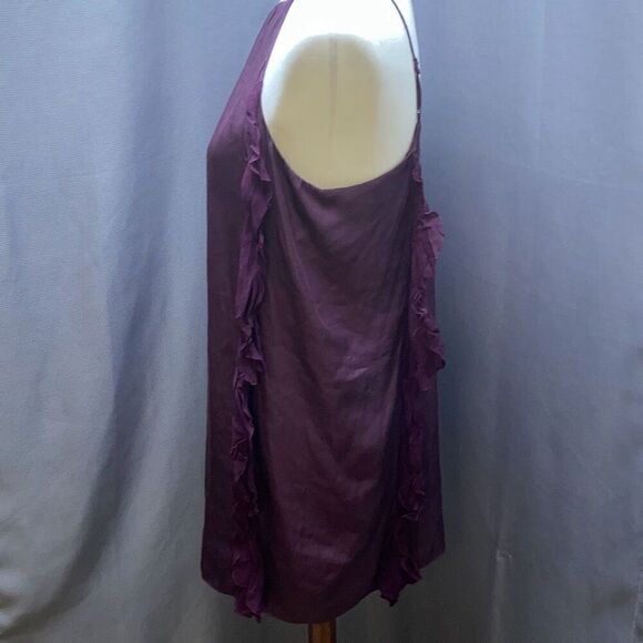 Urban Outfitters Kimchi Blue Purple Tank flutter top/mini dress ruffle - Picture 3 of 9